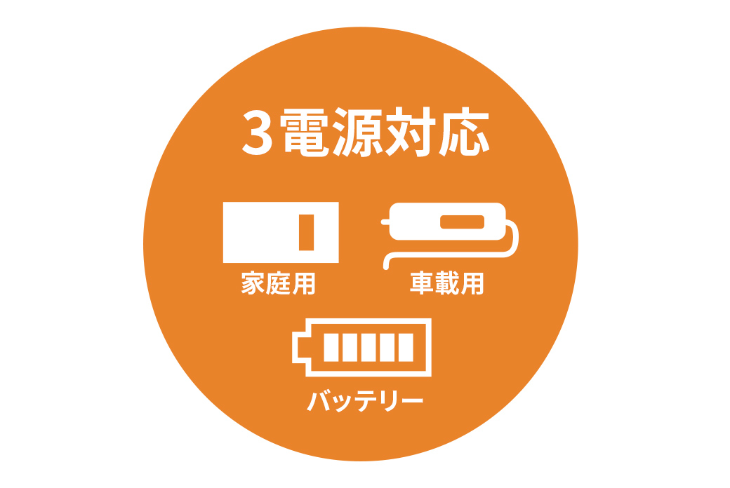 3電源に対応