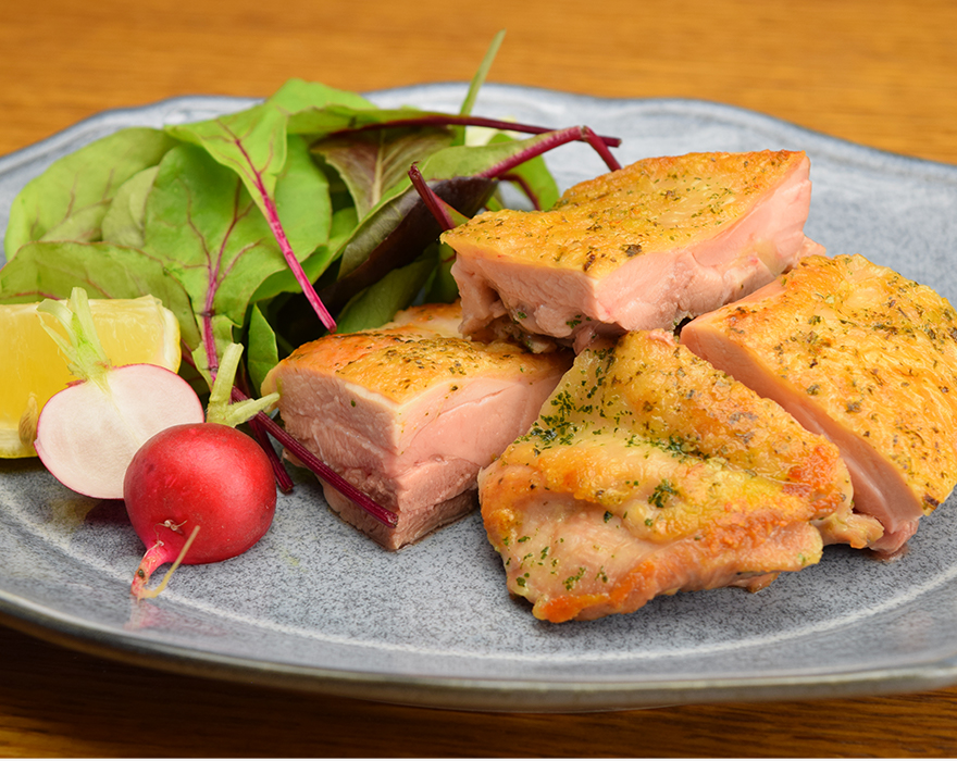 パクチー塩で チキンソテー